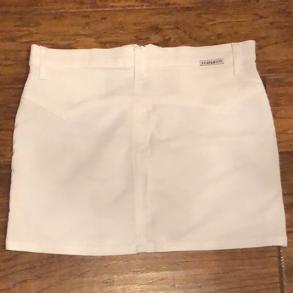 Z. Cavaricci white stretch mini skirt w/zipper size 1 juniors - Picture 9 of 10